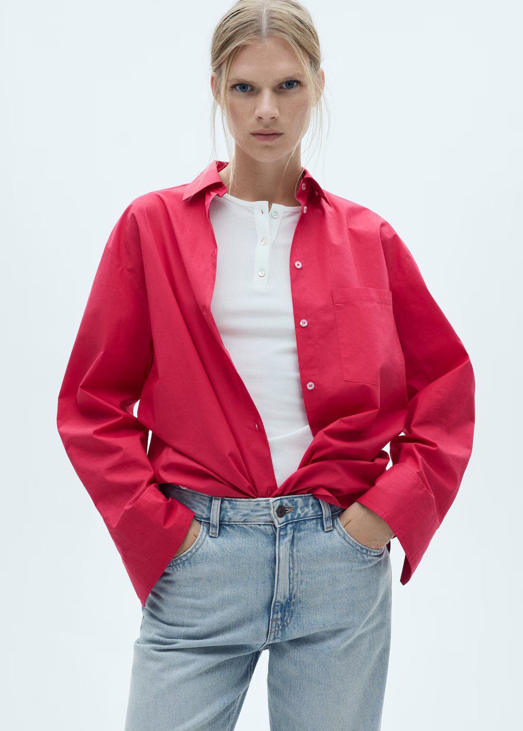 Miami medium-rise straight-fit jeans  - Women | MANGO United Kingdom | MANGO (UK)