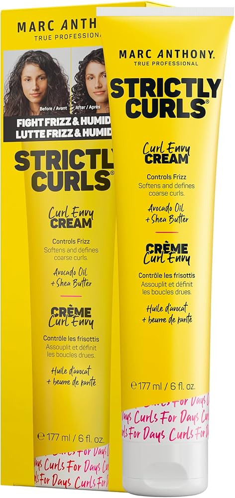 Marc Anthony Curl Envy Cream - Defining Cream for Coarse, Frizzy Curls with Avocado Oil & Shea Bu... | Amazon (US)