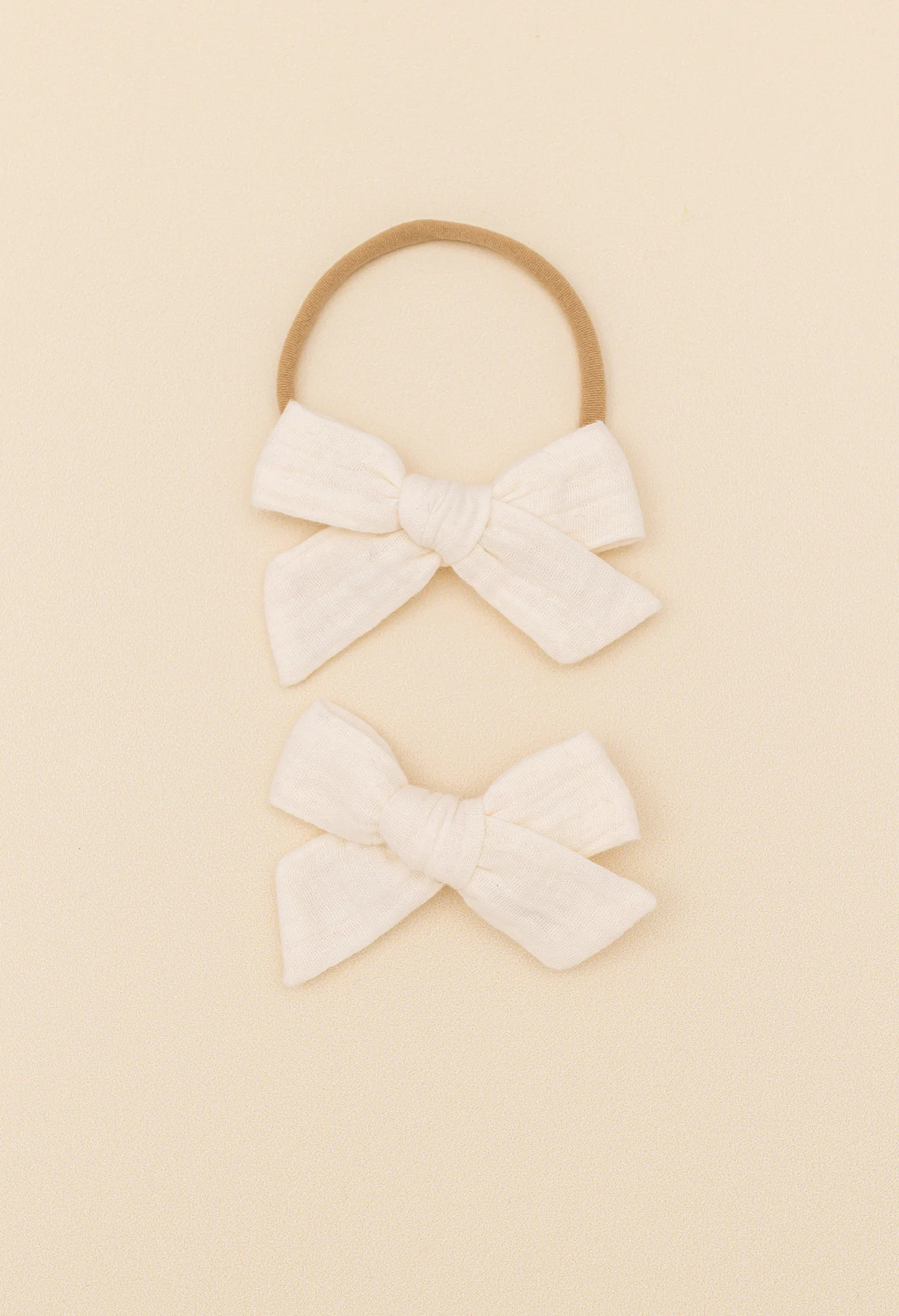 Cream Double Gauze Poppy | Little Poppy Co