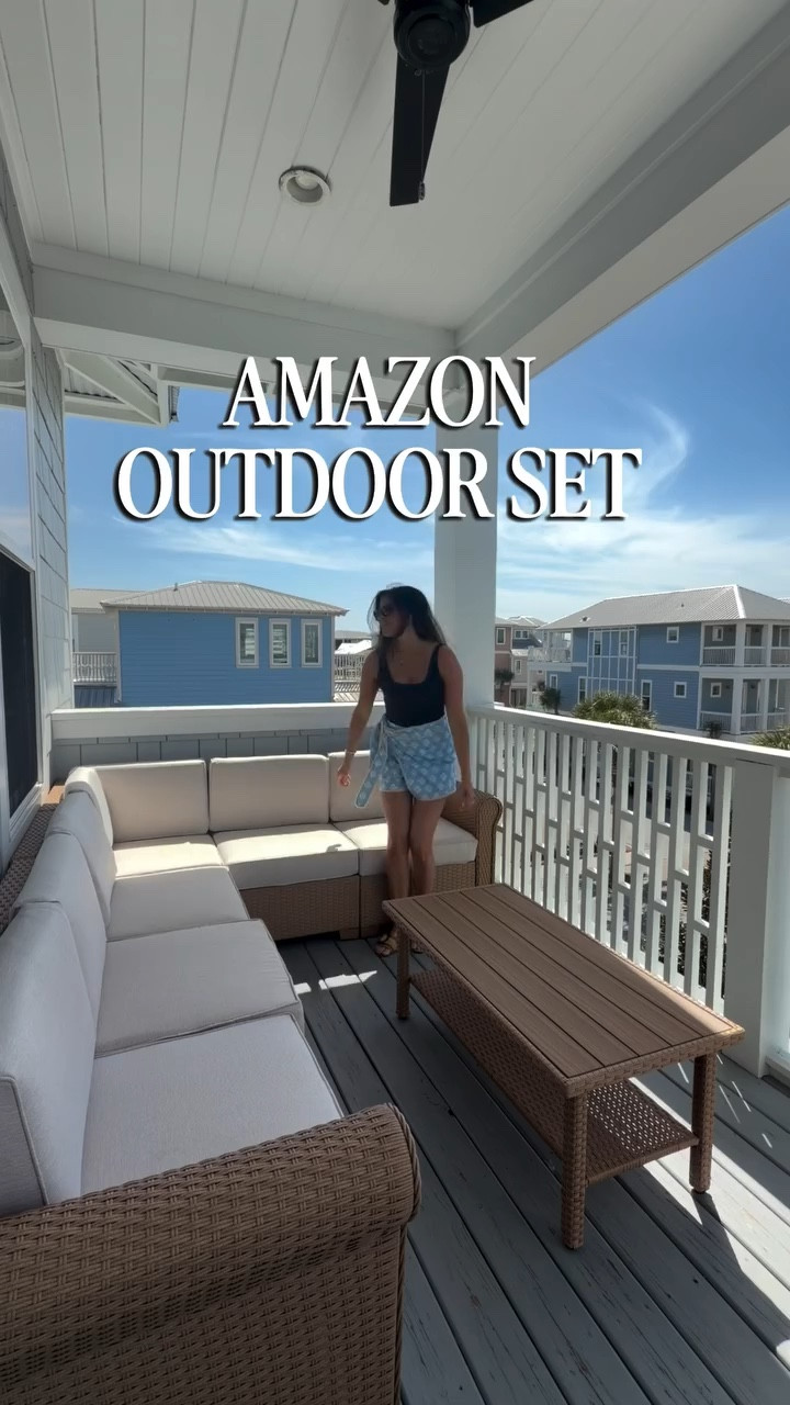 Follow @pleasantlybuilt and comment “shop” for the links!

We just purchased this modular patio set from Amazon for our balcony and I’m so impressed with it. I love that you can rearrange the pieces to fit your space perfectly. I linked ours in my Amazon storefront.

#amazonfinds
#amazonhome
#amazonmusthaves
#viralhomefinds