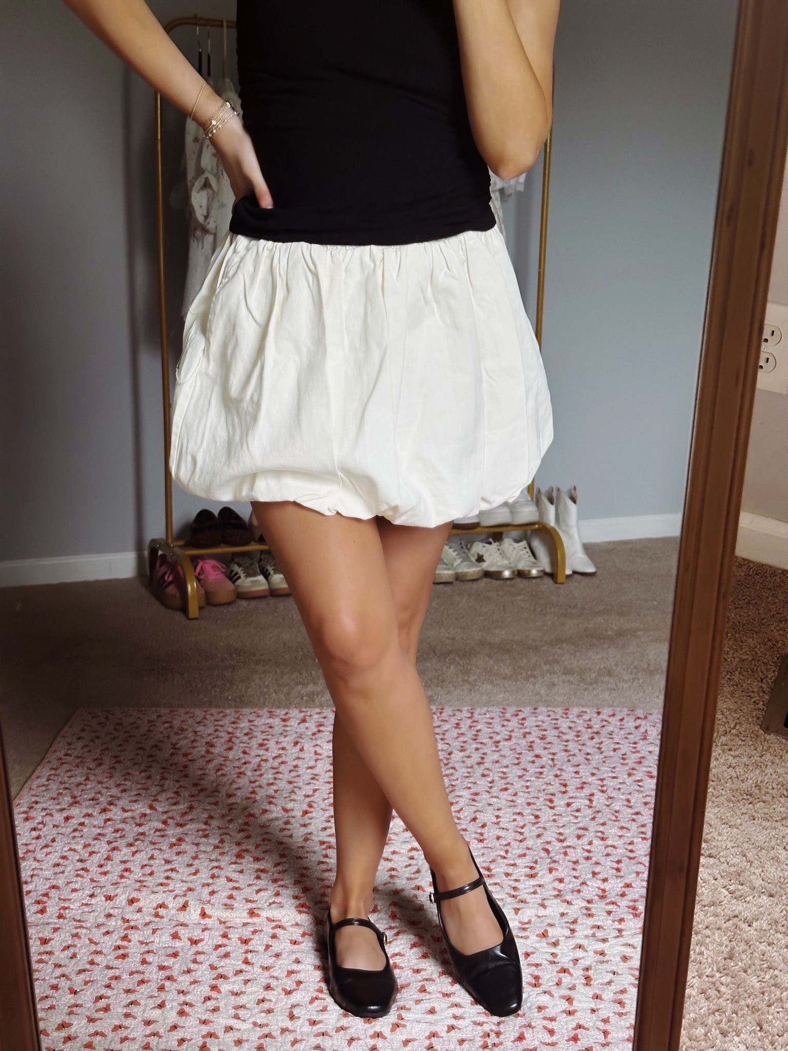 loving bubble skirts right now 🤍 

#LTKStyleTip #LTKFindsUnder50