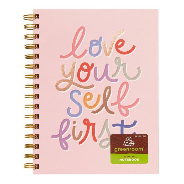 Lined Journal 8"x6" Hardcover Love Yourself - Colorful Inspiration | Target