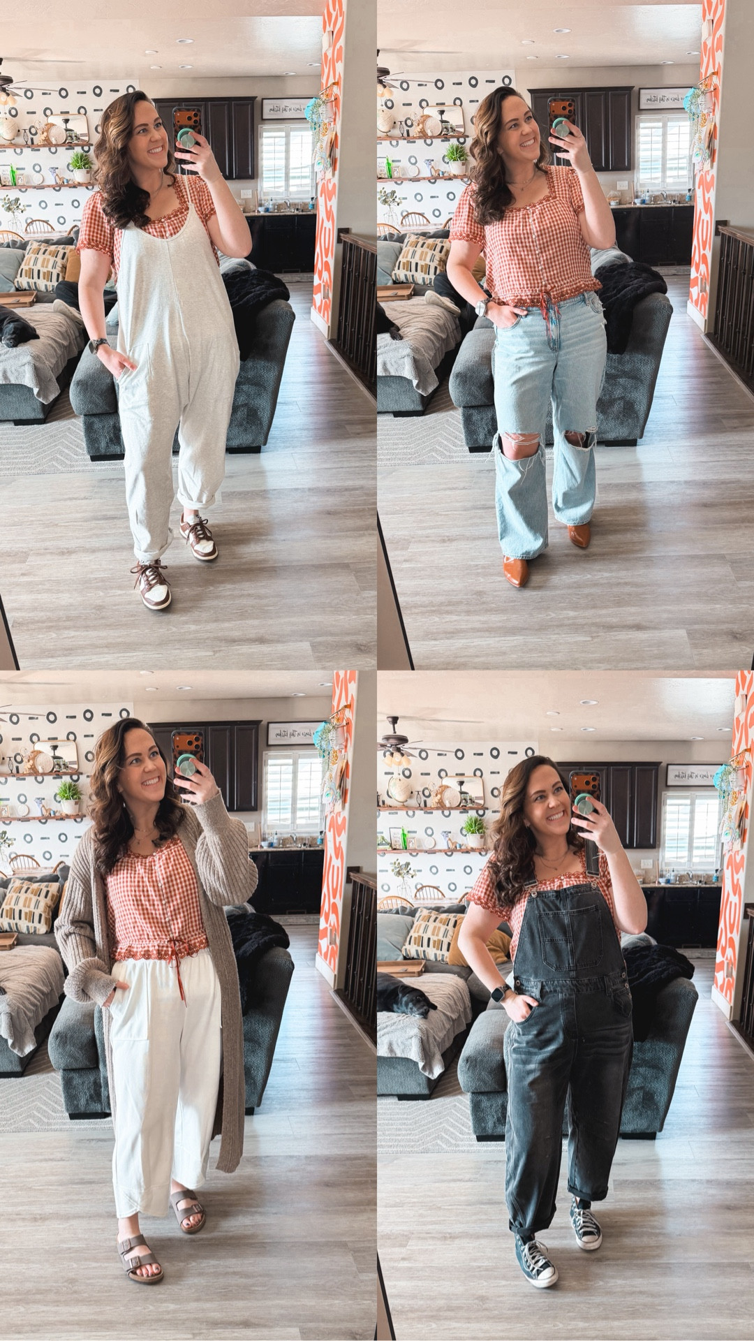 I LOVE THIS SHIRT FROM @American Eagle Outfitters so so much!!! I cannot! It’s giving me middle school/ high school vibes and making my heart so happy! 😭
 
Let me know how else you guys would style this one, and which one is your favorite! 1, 2, 3, or… the extra 4th 😂😂 love to hear it! 🙌🏼 

Outfit 1: 
Shirt XL😁
Pants XL
Sweater/ cardigan XL 

Outfit 2: 
Jeans 16 Tall 
Cardigan XL 

Outfit 3: 
Jumper XL

Outfit 4:
Overalls XXL 

size 14 | L/XL | 5’9


#SpringFits #aecommunity #midsizestyle #everydayoutfits #babydollshirt

#LTKTall #LTKMidsize #LTKSeasonal