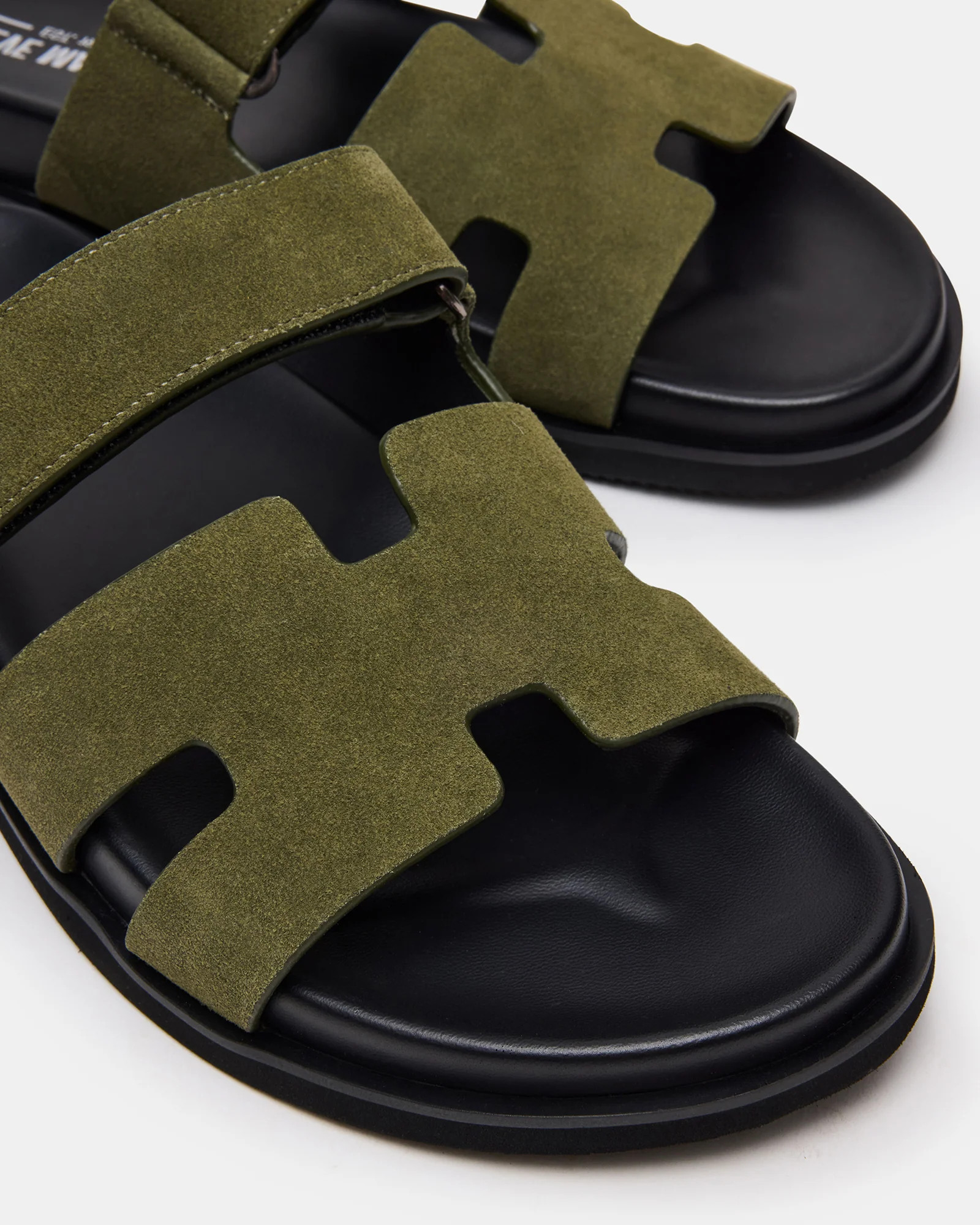 MAIVEN Green Suede Fisherman Men's Sandal | Steve Madden (US)
