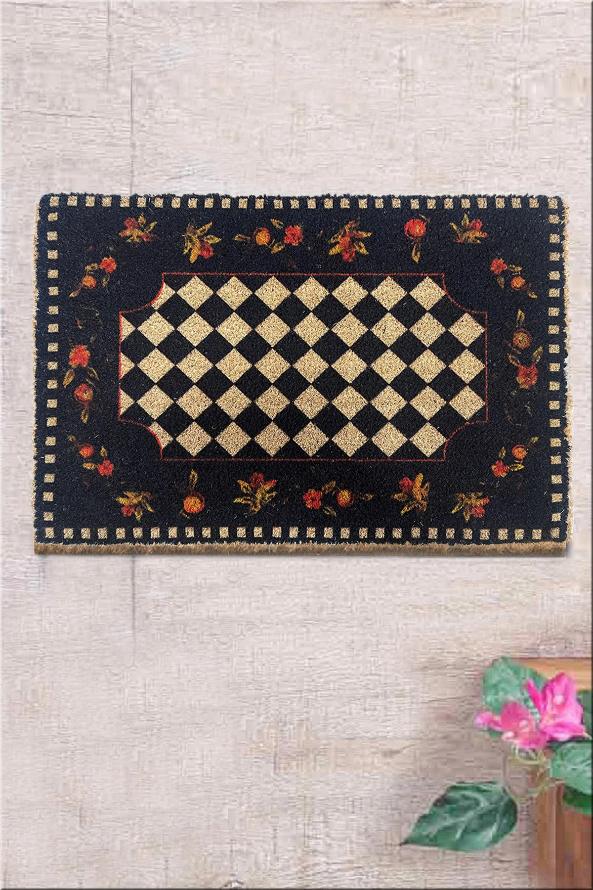 Durable Coco Doormat, 100% Coir, 15.7 x 23.6 inches | Non-Slip PVC Underside, Thickness: 0.8 inch... | Wayfair North America