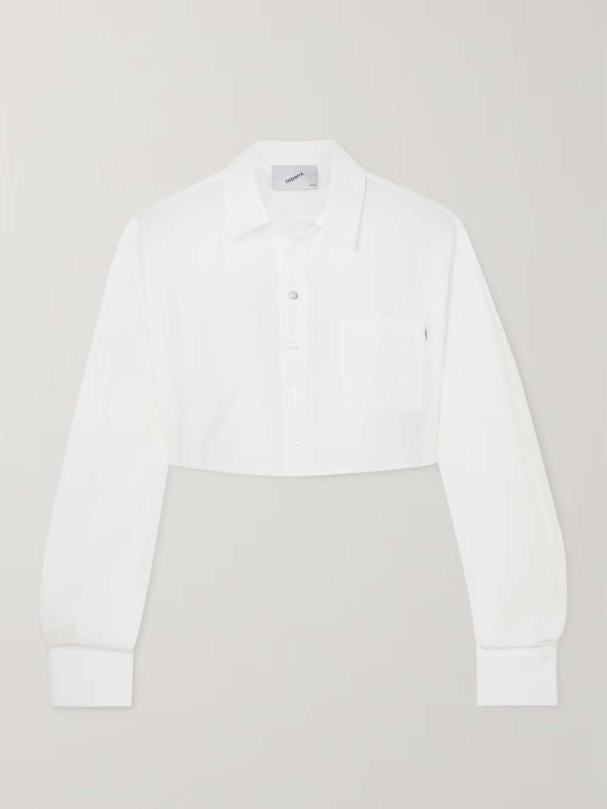 Cropped cotton-poplin shirt | NET-A-PORTER (US)