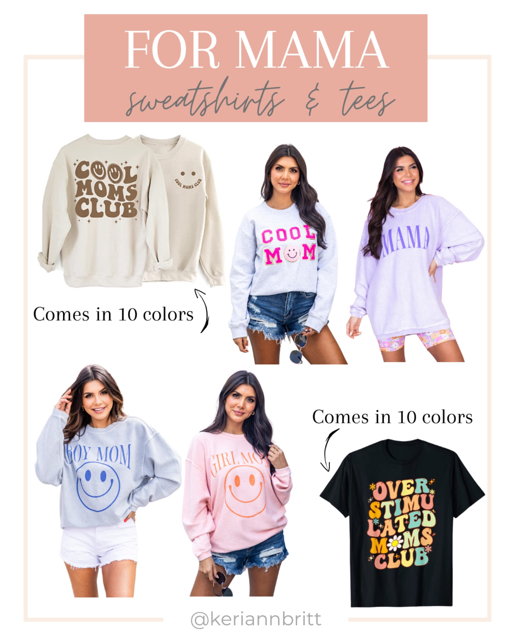 Mama sweatshirts and tees 

Mother’s Day 2023 / mama shirt / mom sweatshirt / cool mom / overstimulated mom / Amazon finds / Mother’s Day gift / casual / loungewear 

#LTKfamily #LTKbump #LTKunder50