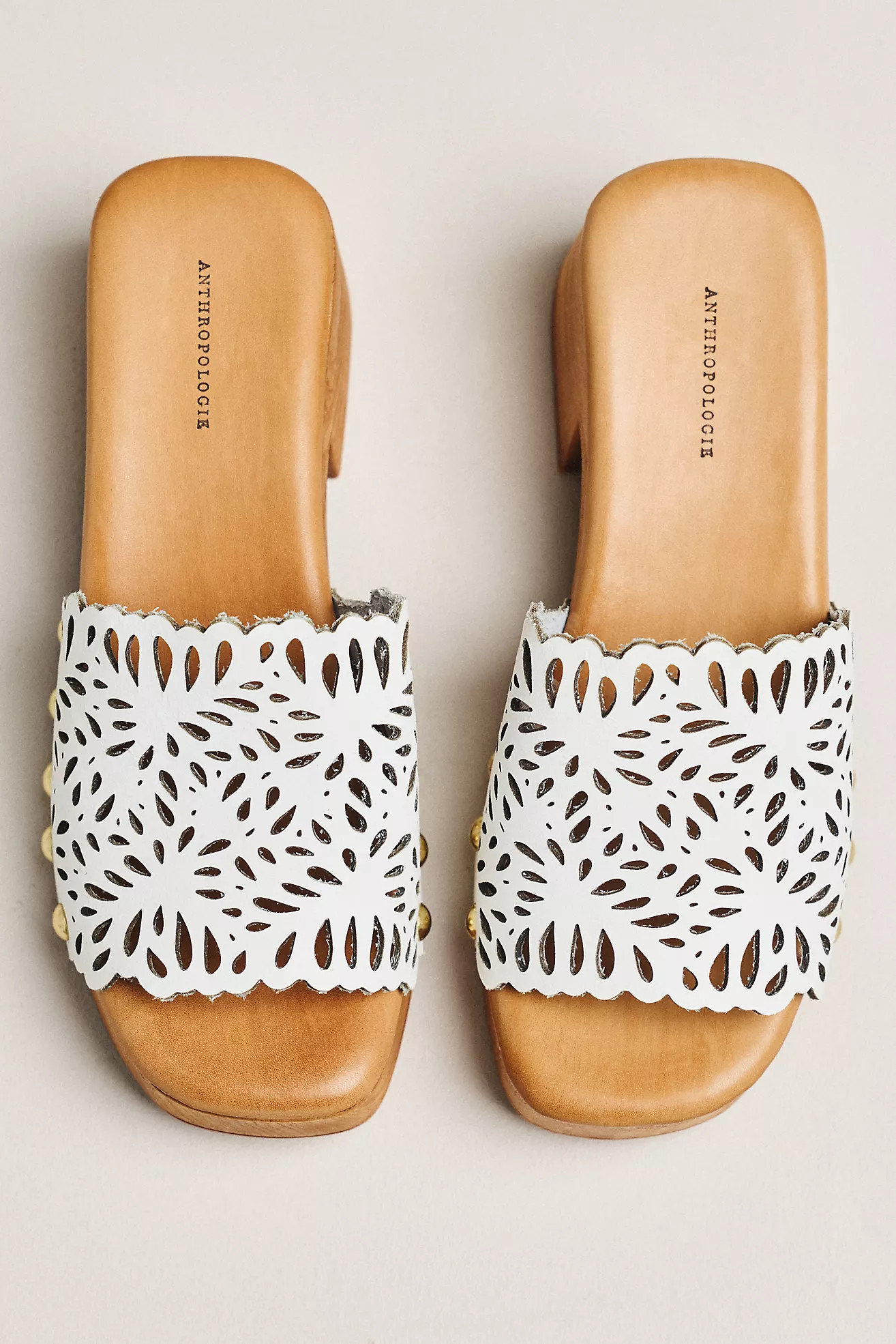 By Anthropologie Scalloped Cutout Platform Sandals | Anthropologie (US)