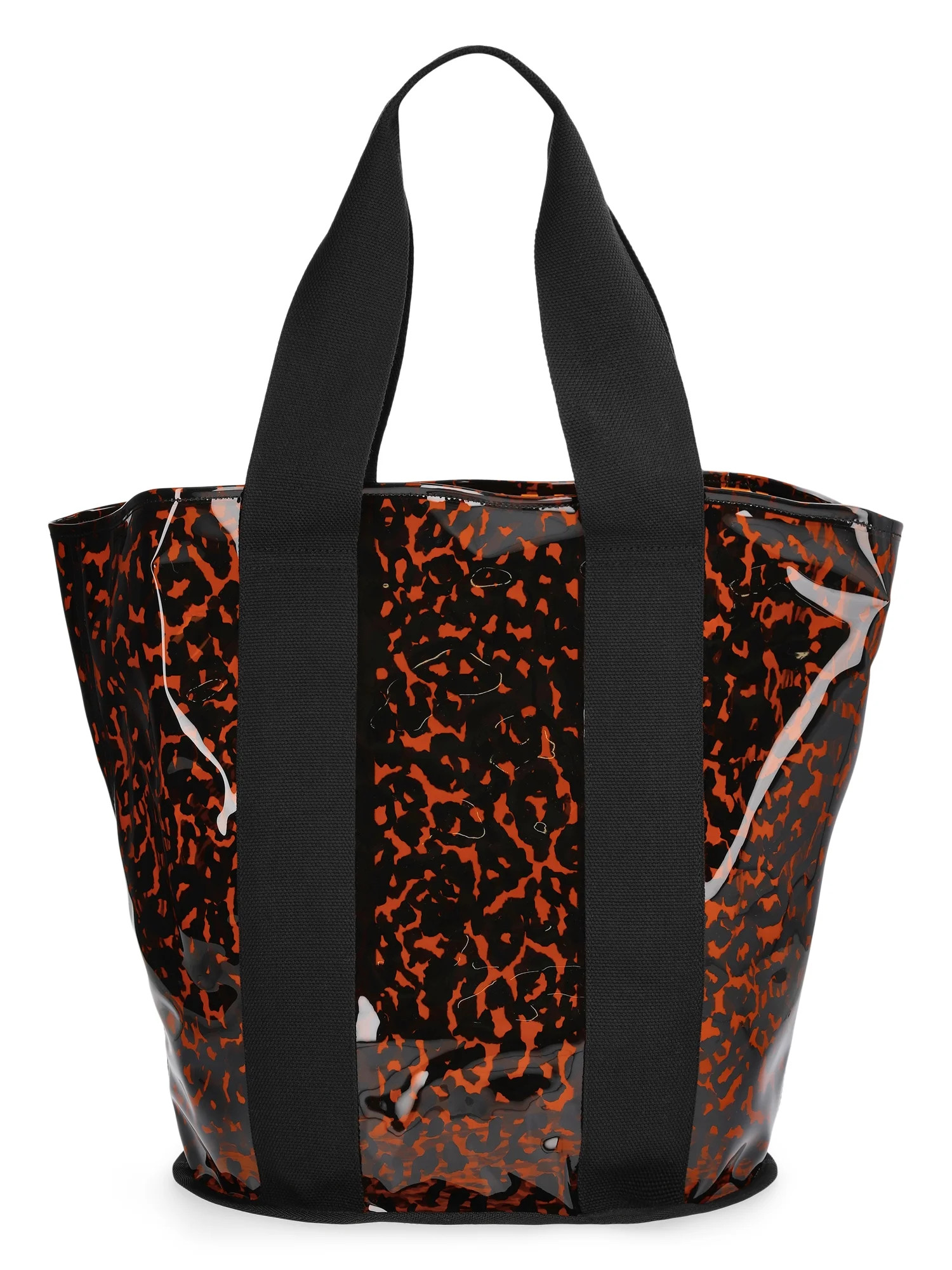 No Boundaries Women's Clear Beach Tote, Leopard | Walmart (US)