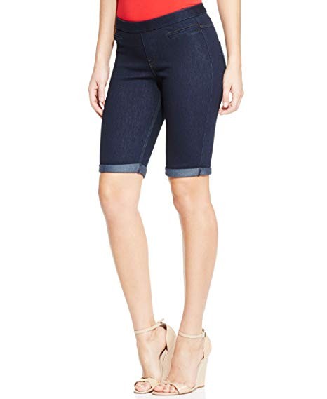Hue Women's Original Denim Cabana Boyfriend Shorts | Amazon (US)