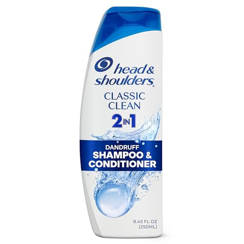 Head & Shoulders Anti-Dandruff Shampoo and Conditioner, Classic Clean 2-in-1, 1% Pyrithione Zinc, Flake Control, Deep Clean, Scalp Care, Fresh Scent, 8.45 fl oz | Amazon (US)