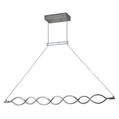 2 Light Led Array Pendant, Wave Design | Wayfair North America
