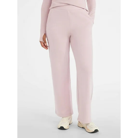 Avia Women's and Women's Plus Fleece Sweatpants with Satin Trim, Sizes XS-4X | Walmart (US)