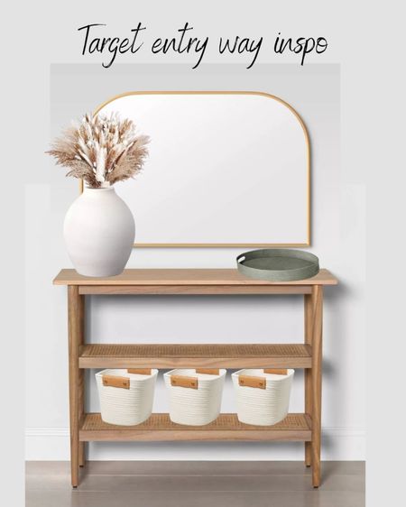 Styling your console table to make it functional while staying on budget. Everything but the dried arrangement is target 💁‍♀️

#LTKhome #LTKFind #LTKunder100
