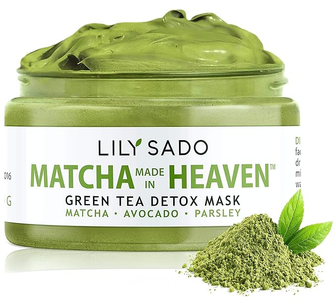 LILY SADO MATCHA MADE IN HEAVEN™ Green Tea Matcha & Avocado Face Mask - Natural Organic Vegan F... | Amazon (US)