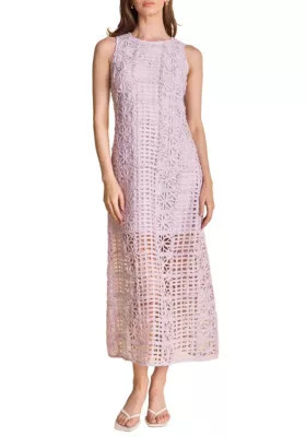 Endless Rose Women's Textured Sleeveless Maxi Dress, Lilac, Medium | Belk