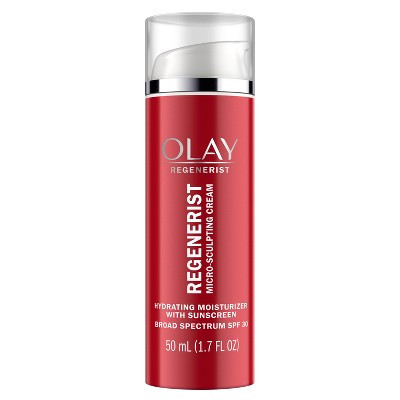Olay Regenerist Micro-Sculpting Cream Face Moisturizer with Sunscreen Broad Spectrum - SPF 30 - 1.7 fl oz | Target
