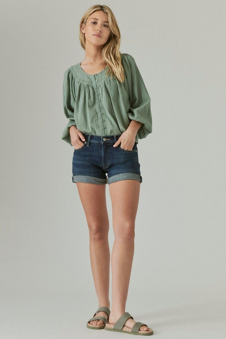 3 1/2" mid rise ava short | Lucky Brand