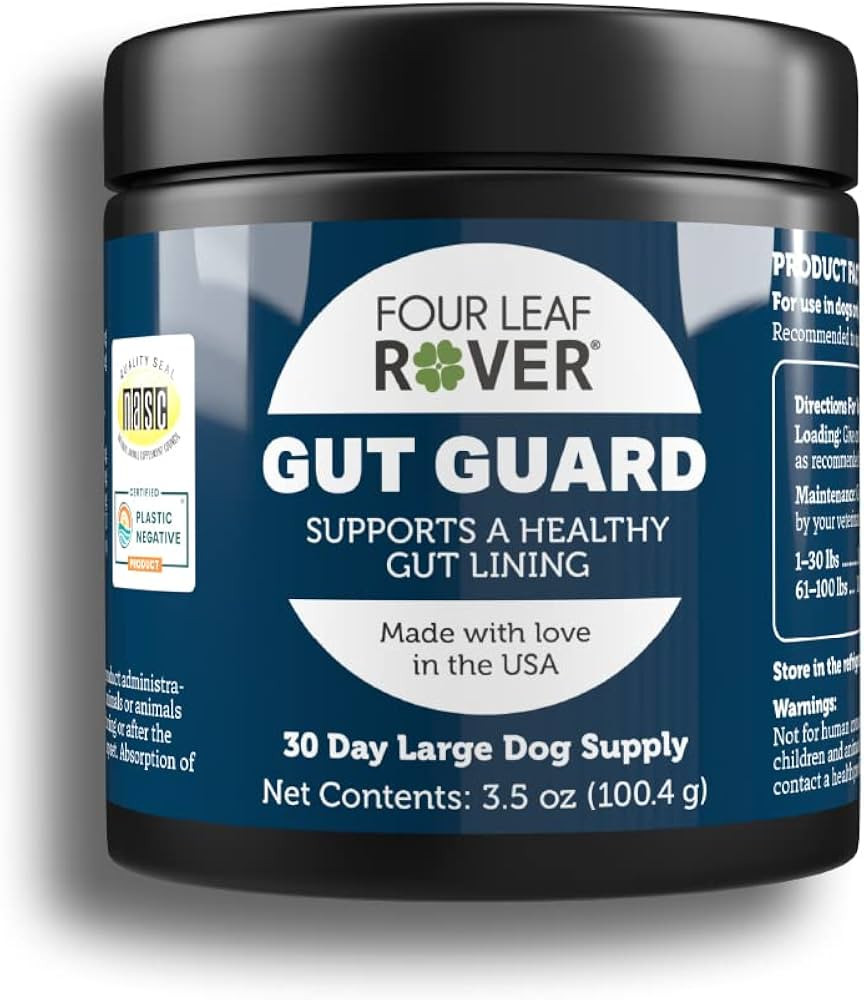 Four Leaf Rover: Gut Guard - Dog Probiotics, Prebiotics and Organic Herbs for Gut Health and Immu... | Amazon (US)