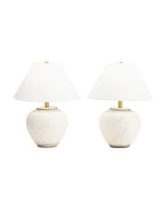 2pk 20in Cement Pot Lamp Set | TJ Maxx