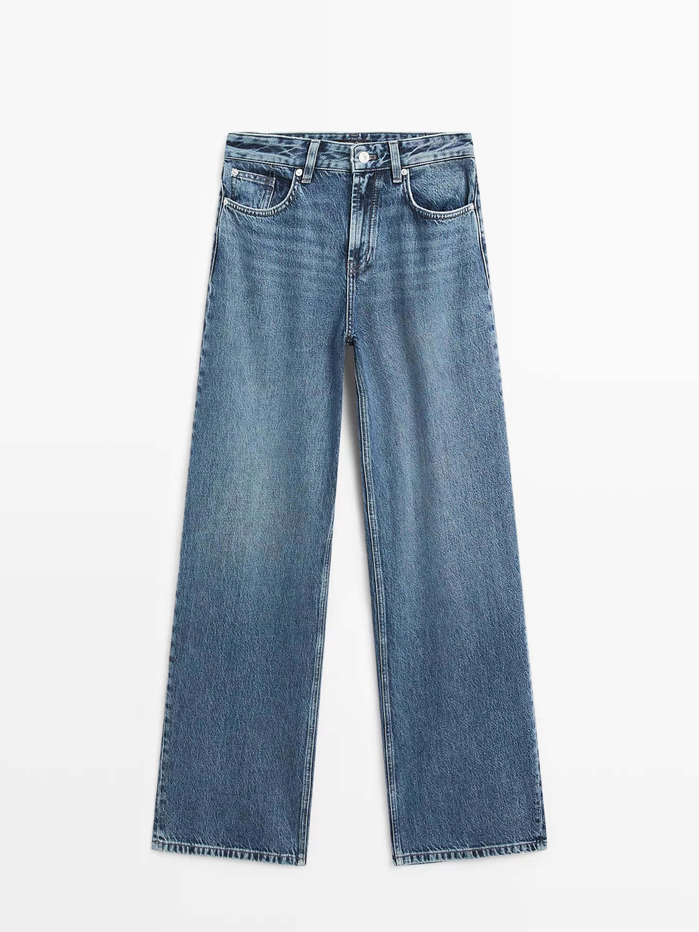 High-waist barrel fit jeans | Massimo Dutti UK