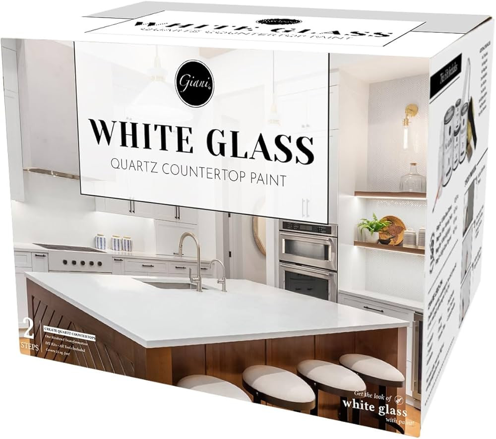 Giani Easy Epoxy Quartz Countertop Paint Kit (White Glass) | Amazon (US)