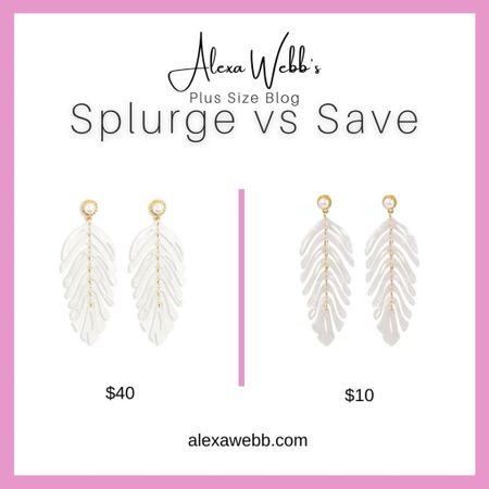 Splurge Vs Save: Tropical Leaf Earrings by Alexa Webb #plussize

#LTKPlusSize #LTKStyleTip #LTKSeasonal