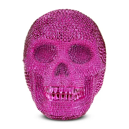 Beaded Skull Tabletop Decor, Pink, 7.1", Halloween by Way To Celebrate | Walmart (US)