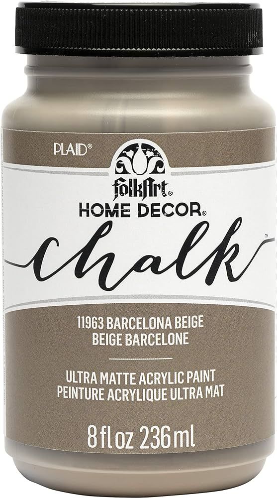 FolkArt, Barcelona Beige Assorted Home Décor 8 fl oz / 236 ml Acrylic Chalk Paint For Easy To Ap... | Amazon (US)