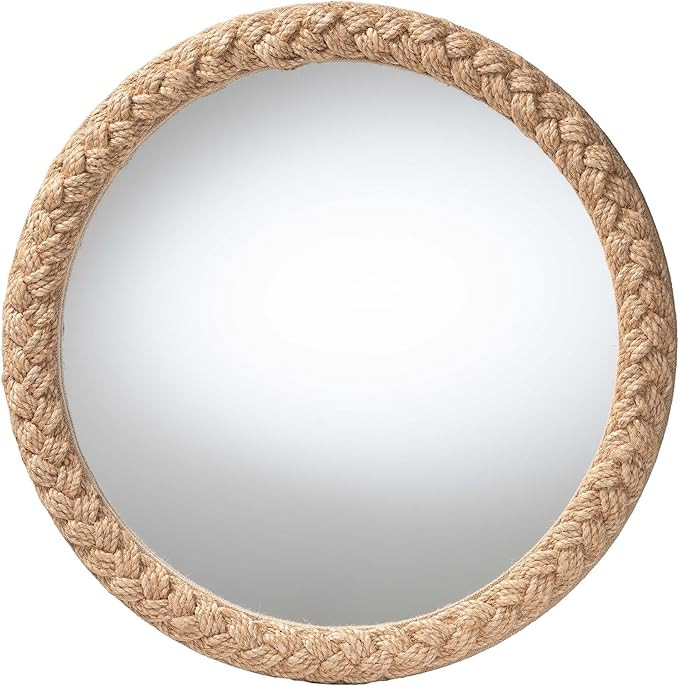 bali & pari Shara Braided Rope Accent Mirror, Natural | Amazon (US)