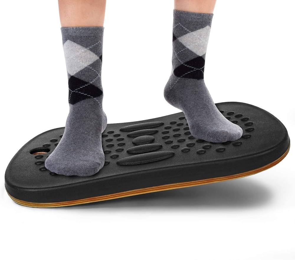 Yes4All Wobble Balance Board for Standing Desk/Anti-Fatigue Office Foam Pad - Standing Desk Mats,... | Amazon (US)