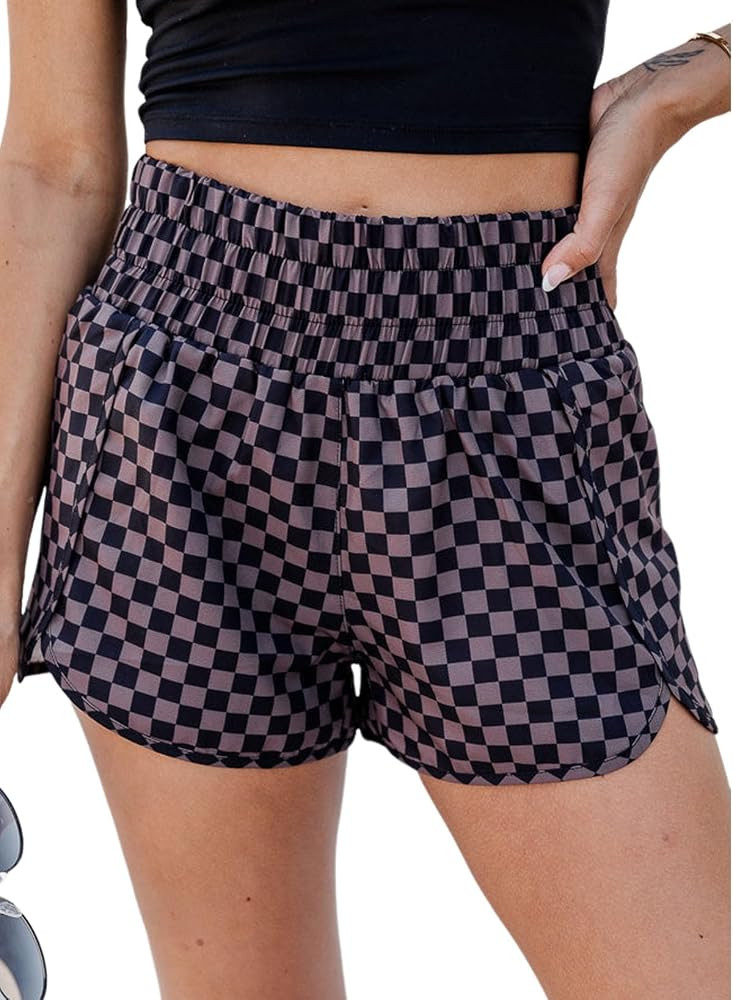 SELINK Shorts for Women Casual Printed Athletic Shorts | Amazon (US)