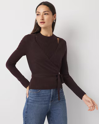 Two-in-One Wrap Cardigan40% Off. Price as Marked.Going Fast!Popular! 69 people viewingTwo-in-One ... | White House Black Market