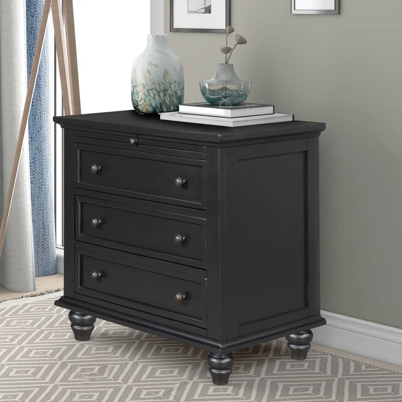 Frosten 28.1'' Tall 3 - Drawer Nightstand | Wayfair North America