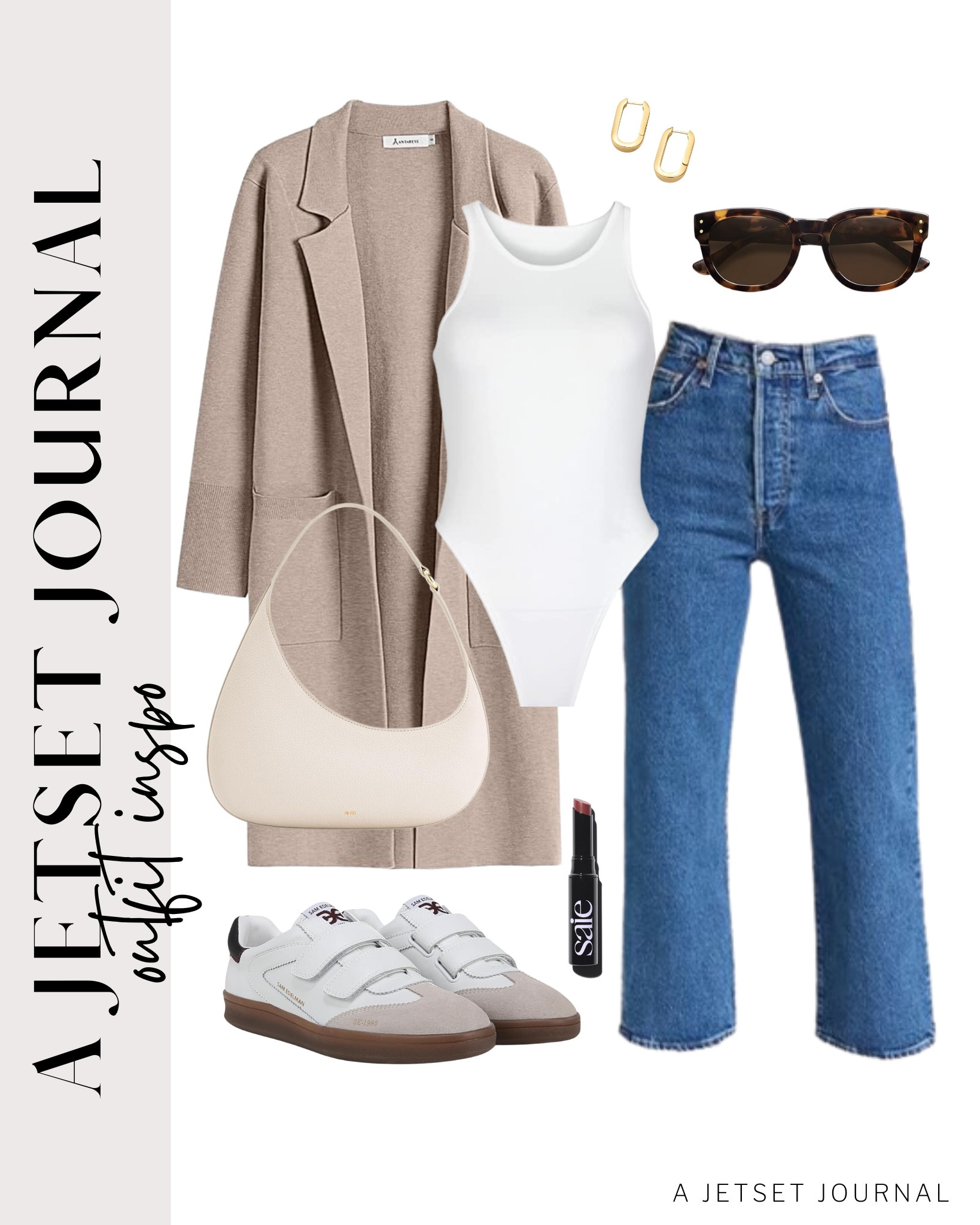 Take your basic top and jeans to the next level with this chic coatigan and stylish accessories!

transitional style, casual look, outfit inspo, summer to fall, amazon favorites, on the go look, cute accessories, stylish handbag

#LTKSeasonal #LTKU #LTKStyleTip