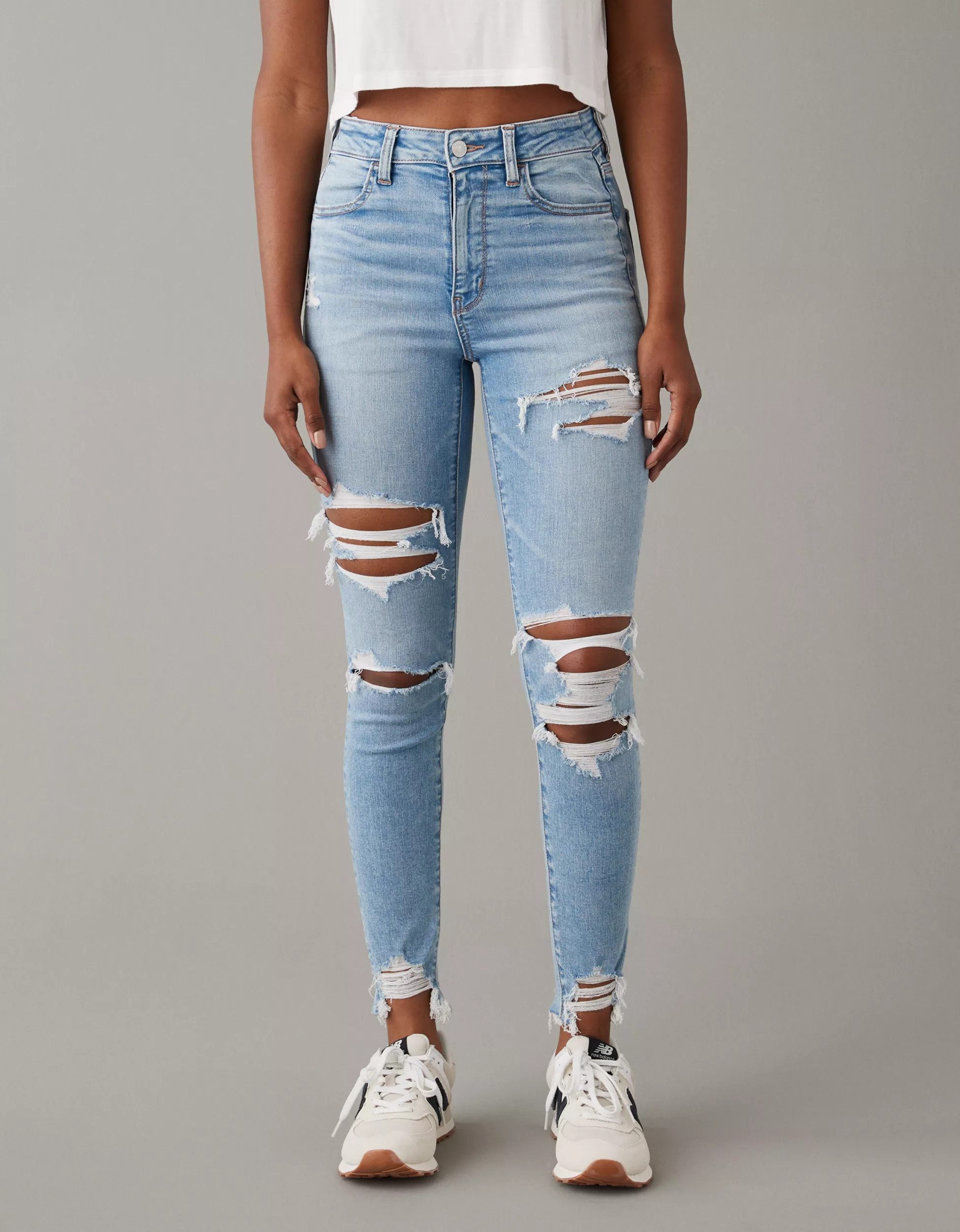 AE Next Level Ripped Super High-Waisted Jegging | American Eagle Outfitters (US & CA)