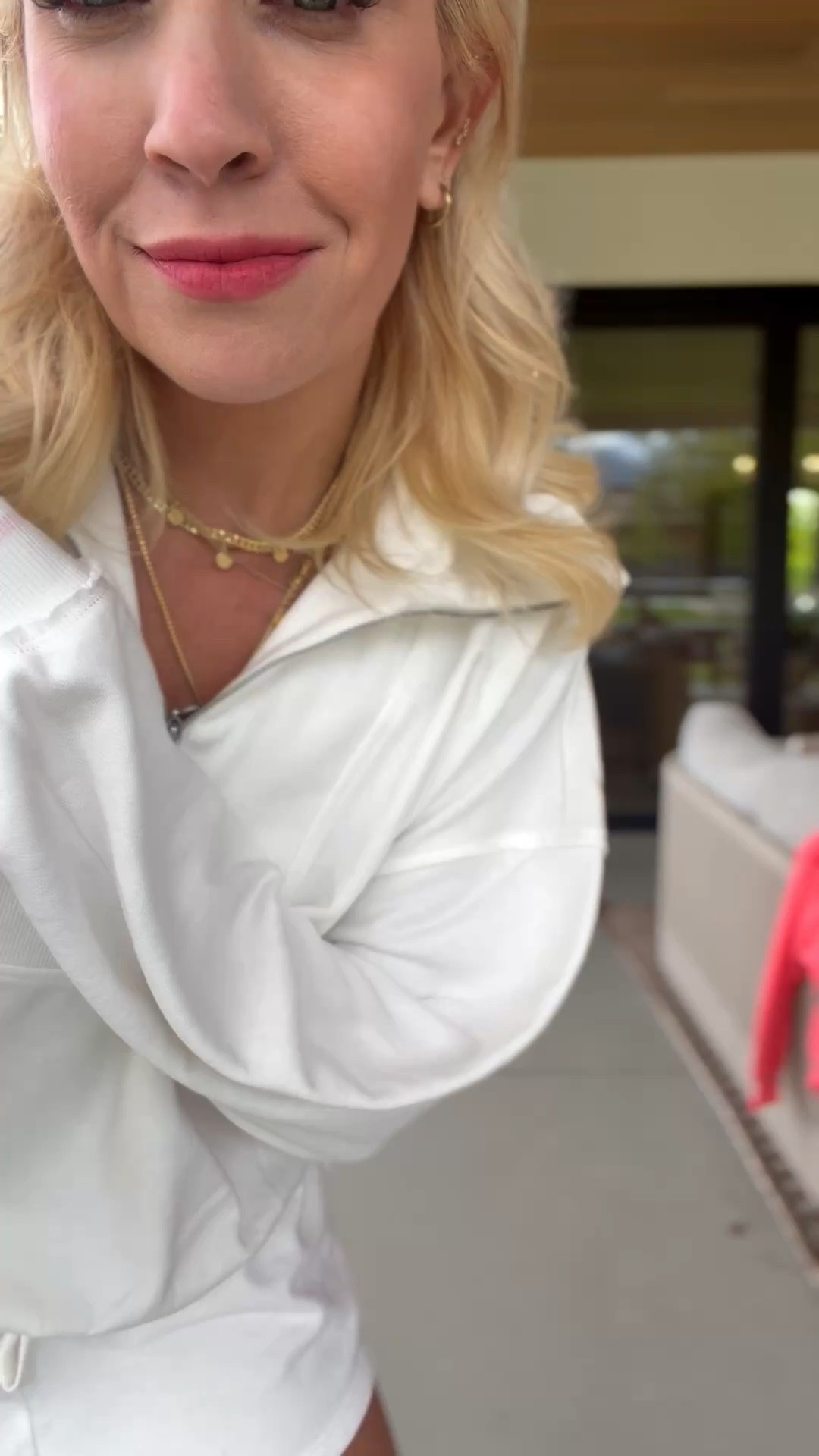 Wearing a large in the top and a M in the shorts 