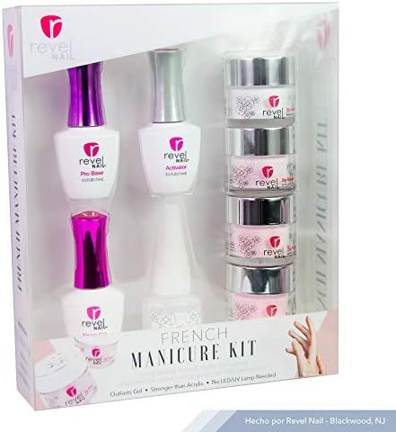 Revel Nail Dip Powder 4-Color Starter Kit | For Manicures | Nail Polish Alternative | Non-Toxic &... | Amazon (US)