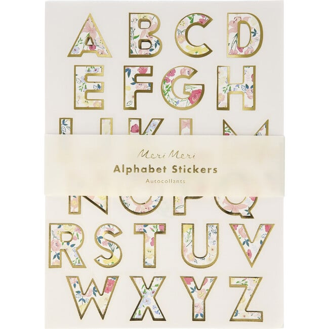 English Garden Alphabet Sticker Sheets | Maisonette