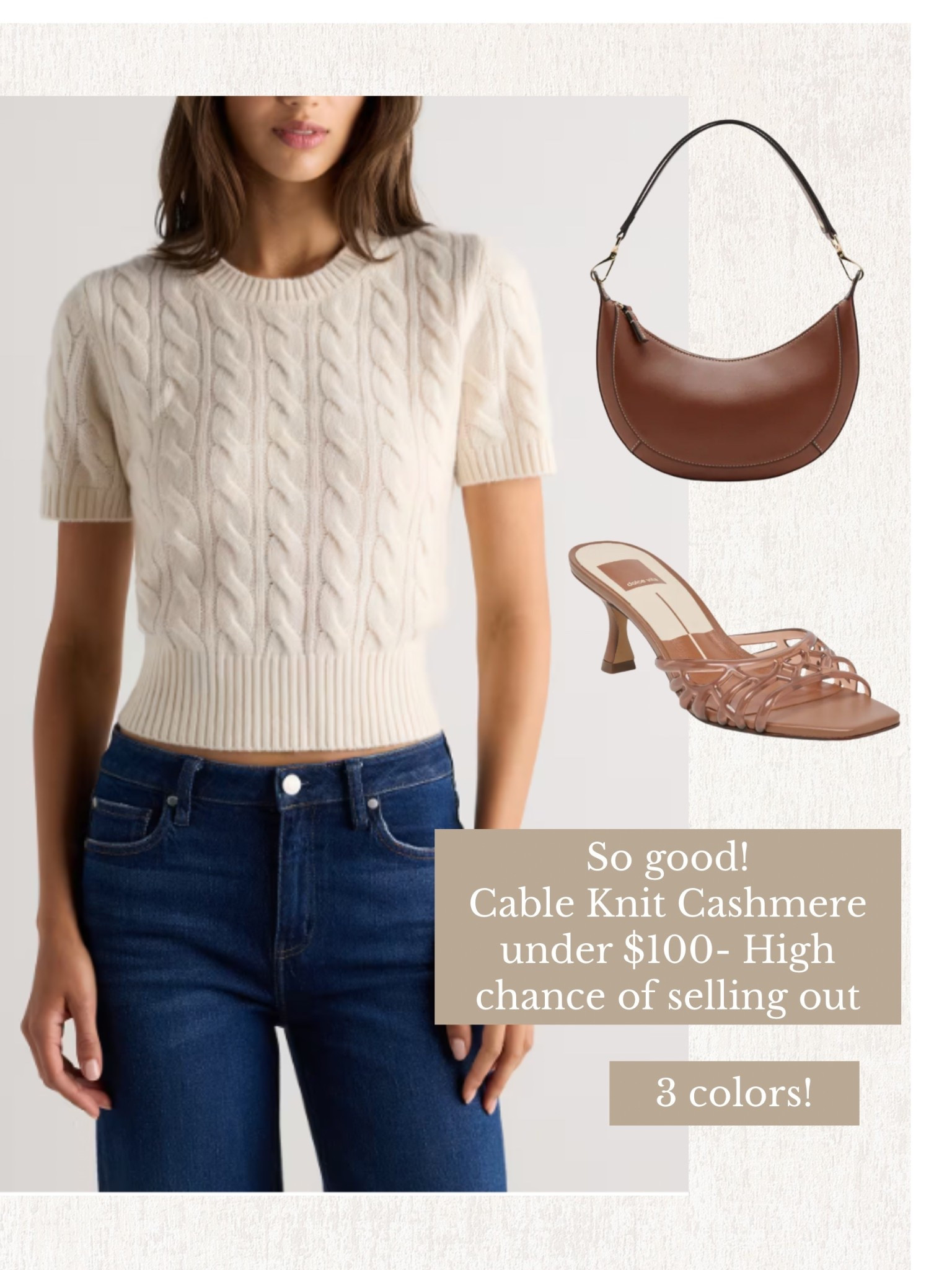 Cashmere cable knit sweater ⭐️ new, may sell quick 

#LTKootd #LTKOver40