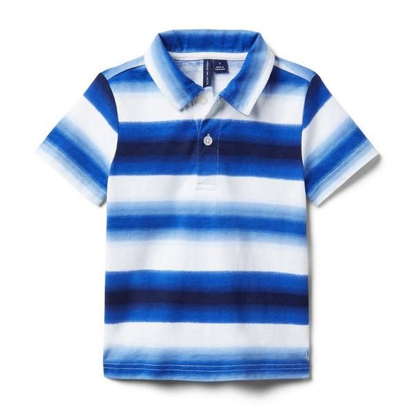 Ombre Striped Jersey Polo | Janie and Jack