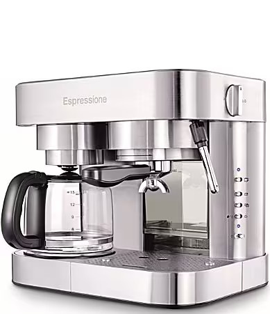 Espressione Combination Pump Espresso Machine with Thermo Block System 10-Cup Drip Coffeemaker | Dillard's