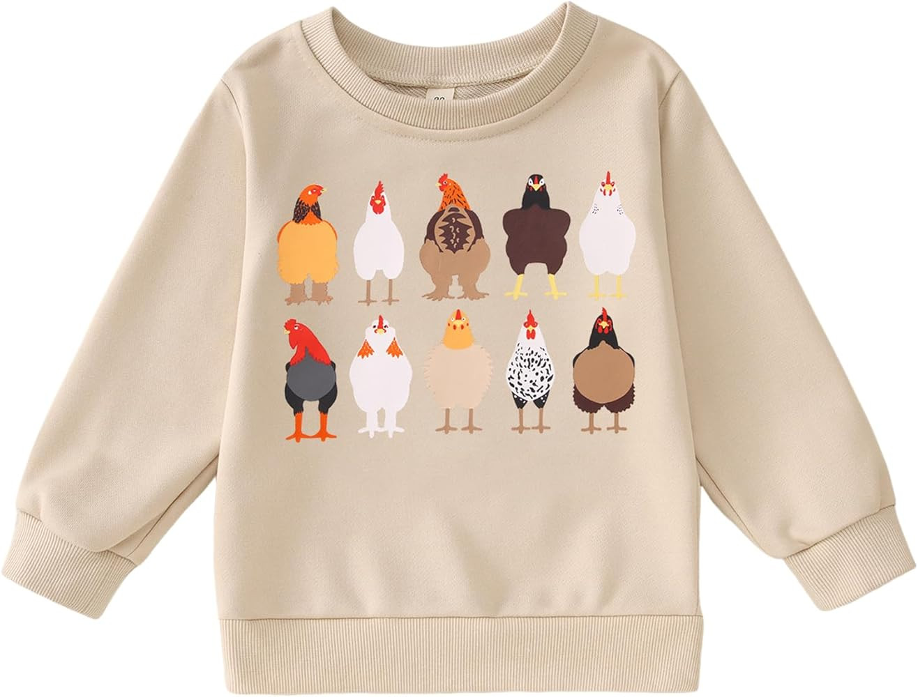 Chicken Shirt Toddler Boy Girls Thanksgiving Crewneck Sweatshirt Funny Turkey Long Sleeve Outfits... | Amazon (US)