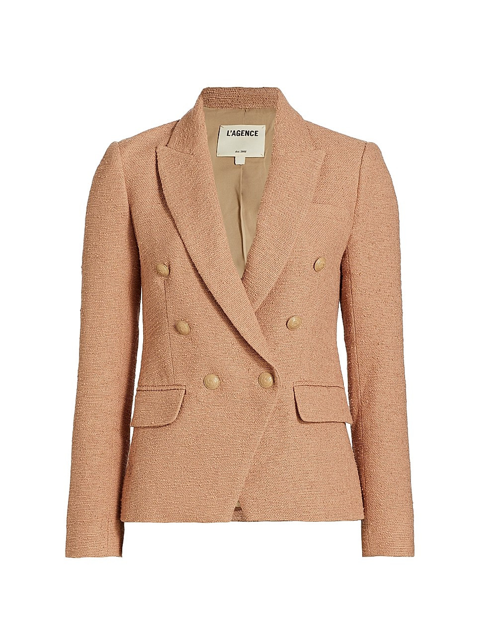 Women's Kenzie Double-Breasted Blazer - Light Mocha - Size 12 | Saks Fifth Avenue