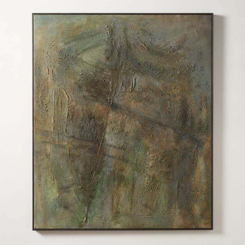 'Abstract Forest' Framed Wall Art 50"X60" | CB2 | CB2