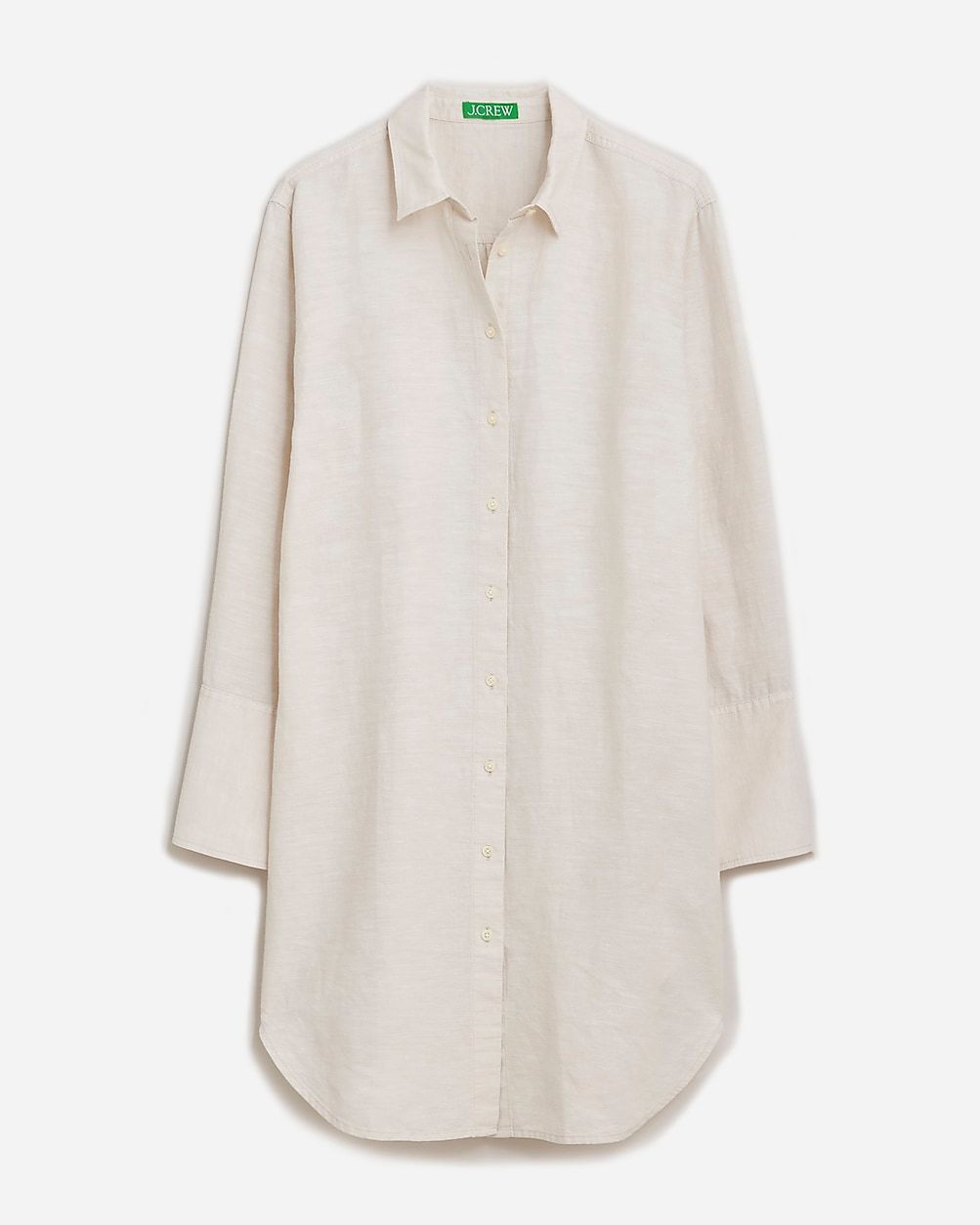 Relaxed-fit beach shirt in linen-cotton blend | J.Crew US