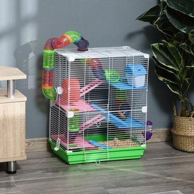 FURNIinspire 5 Tier Hamster Cage,Portable Carry Handle,Rat Gerbil Cage with Food Dish, Exercise Wheel,18"*11,75"*22.75" | Target
