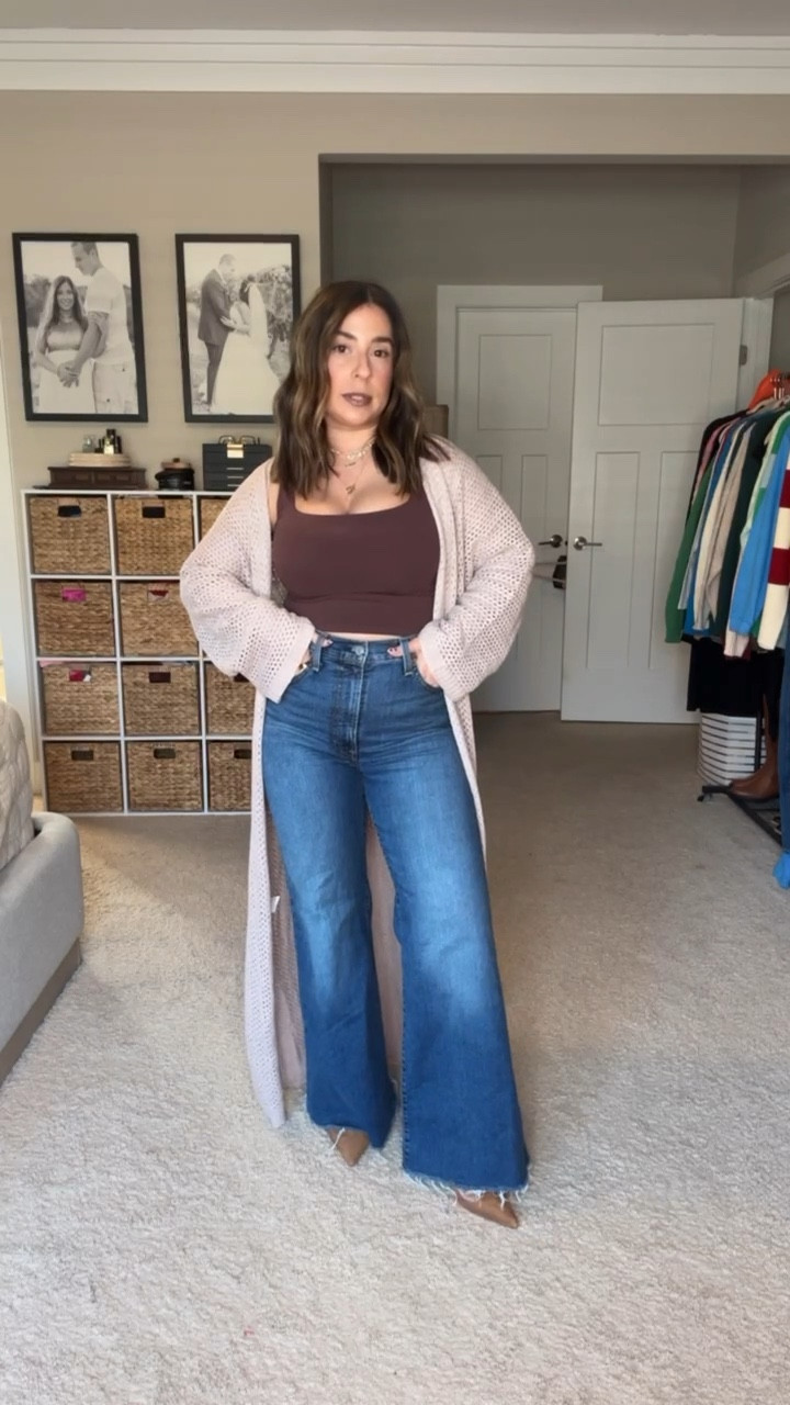 I am screaming about how good this  Amazon outfit is 😍! I couldn’t wait to share this duster that I just got in- everything about it is perfect. It can be worn with so many outfits and seasons. It is a 100% must have. 

For reference, I’m 5’ a 34ddd and typically a size 6/8. I’m wearing my TTS 28 in the jeans (I cut the bottom to make them more petite friendly). 

Amazon outfit, Amazon Levi’s

#LTKPetite #LTKFindsUnder50 #LTKMidsize