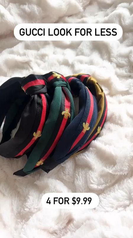 Gucci look for less headbands from Amazon! A pack of 4 for $10 😍
#founditonamazon 

#LTKSeasonal #LTKbeauty #LTKVideo