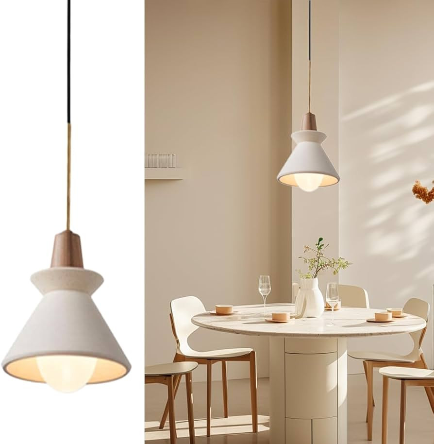 7.5'' Concrete Pendant Lights Kitchen Island Hanging Lights Unique Pinecone Lampshade Industrial ... | Amazon (US)